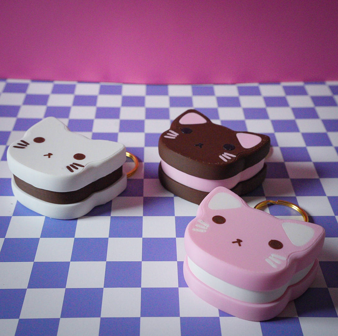 Kitty Cookie Keychain