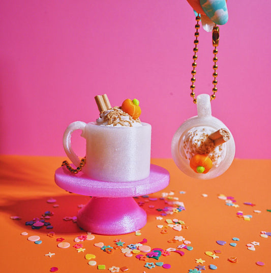 Pumpkin Spice Clicker Keychain