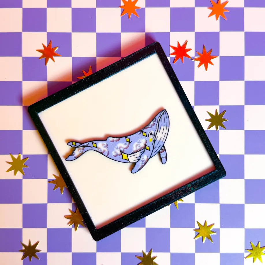 Celestial Whale 3D Art Print