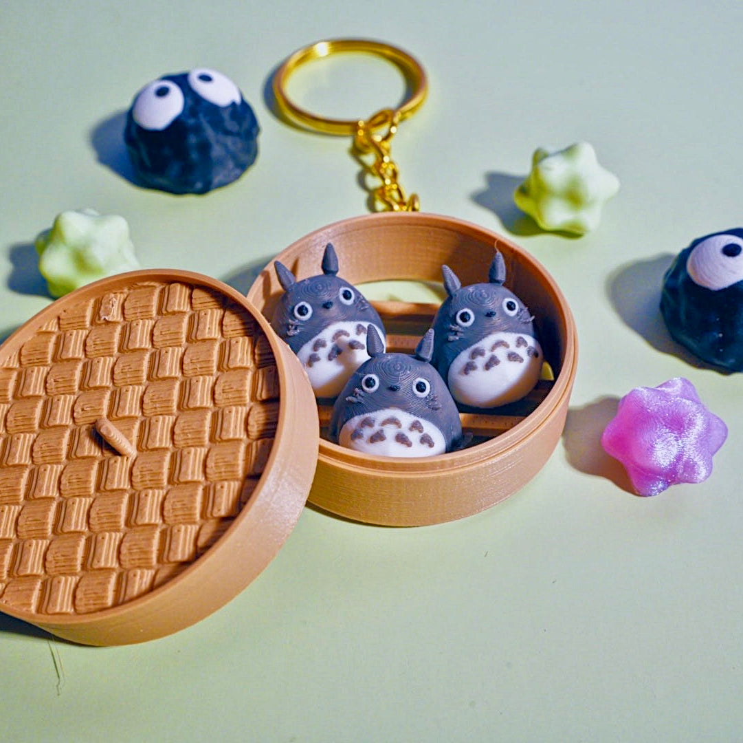 Totoro Dumpling Keychain