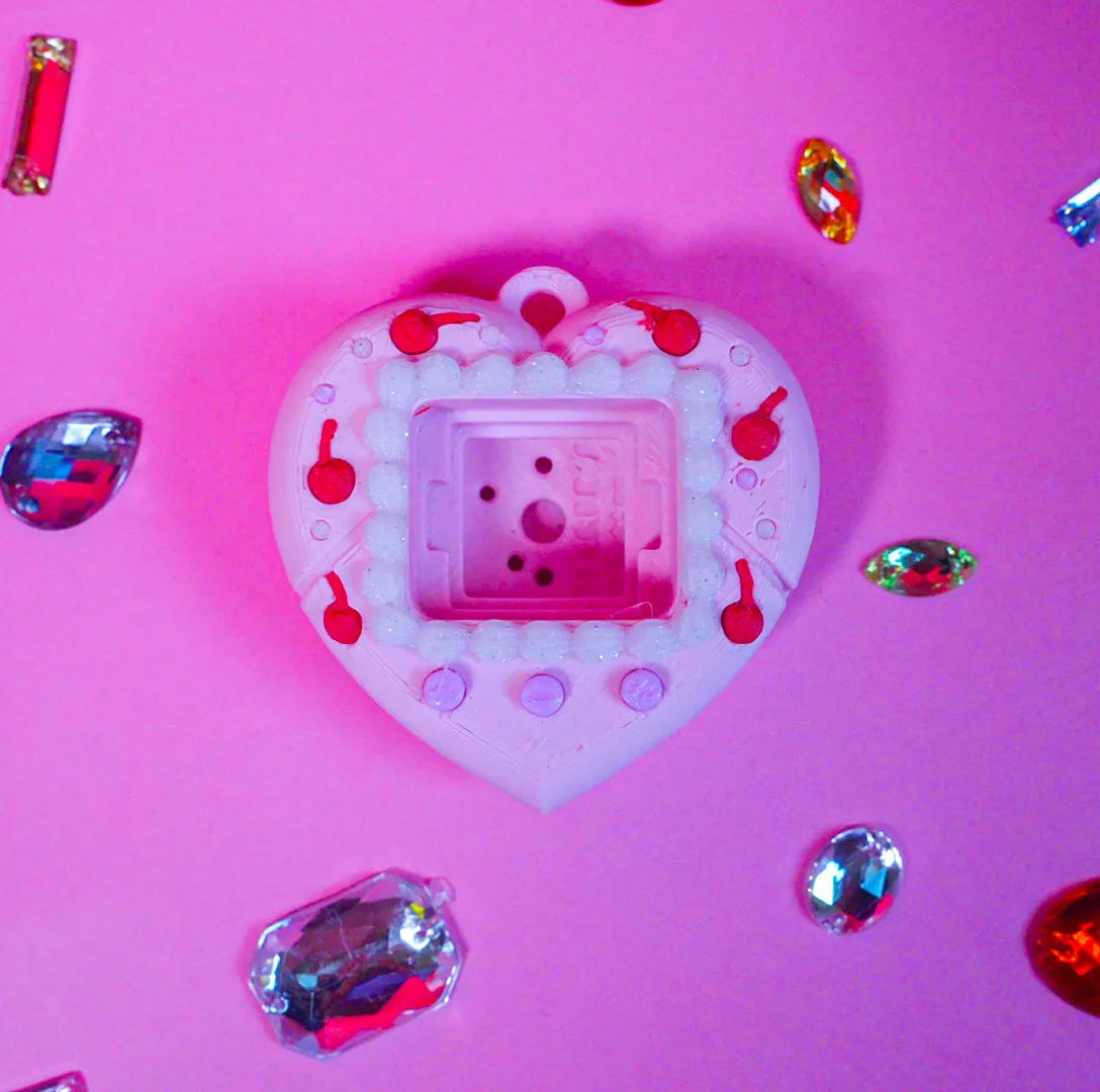 Heart Struck Clicker Keychain