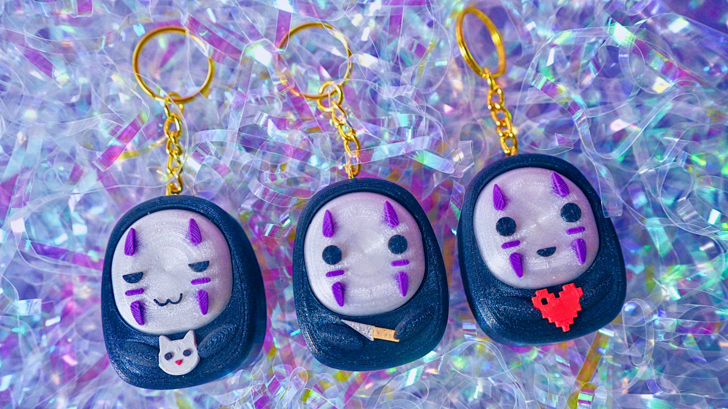 No Face Clicker Keychain