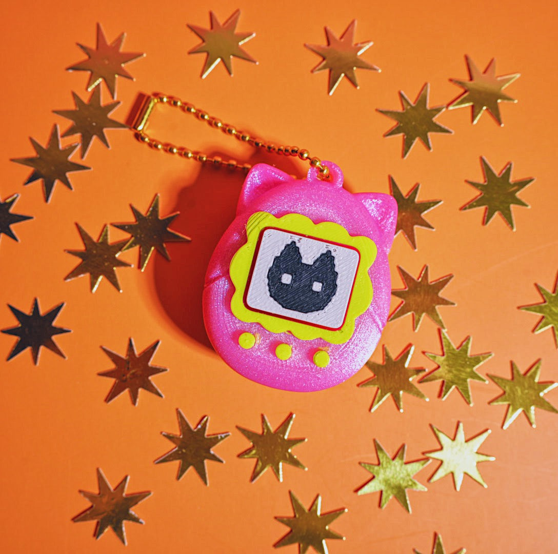 Tamagotchi Clicker Keychain