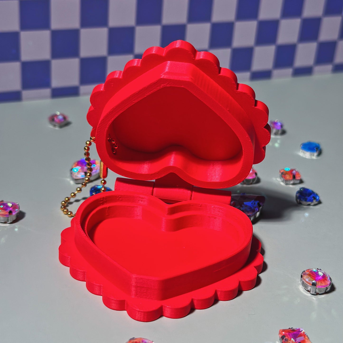 Heart Locket Keychain