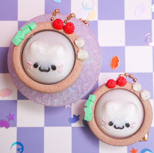 Kitty Tart Clicker Keychain