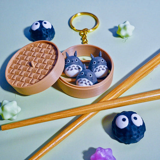 Totoro Dumpling Keychain