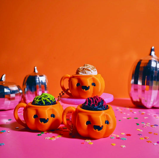 Pumpkin Latte Clicker Keychain