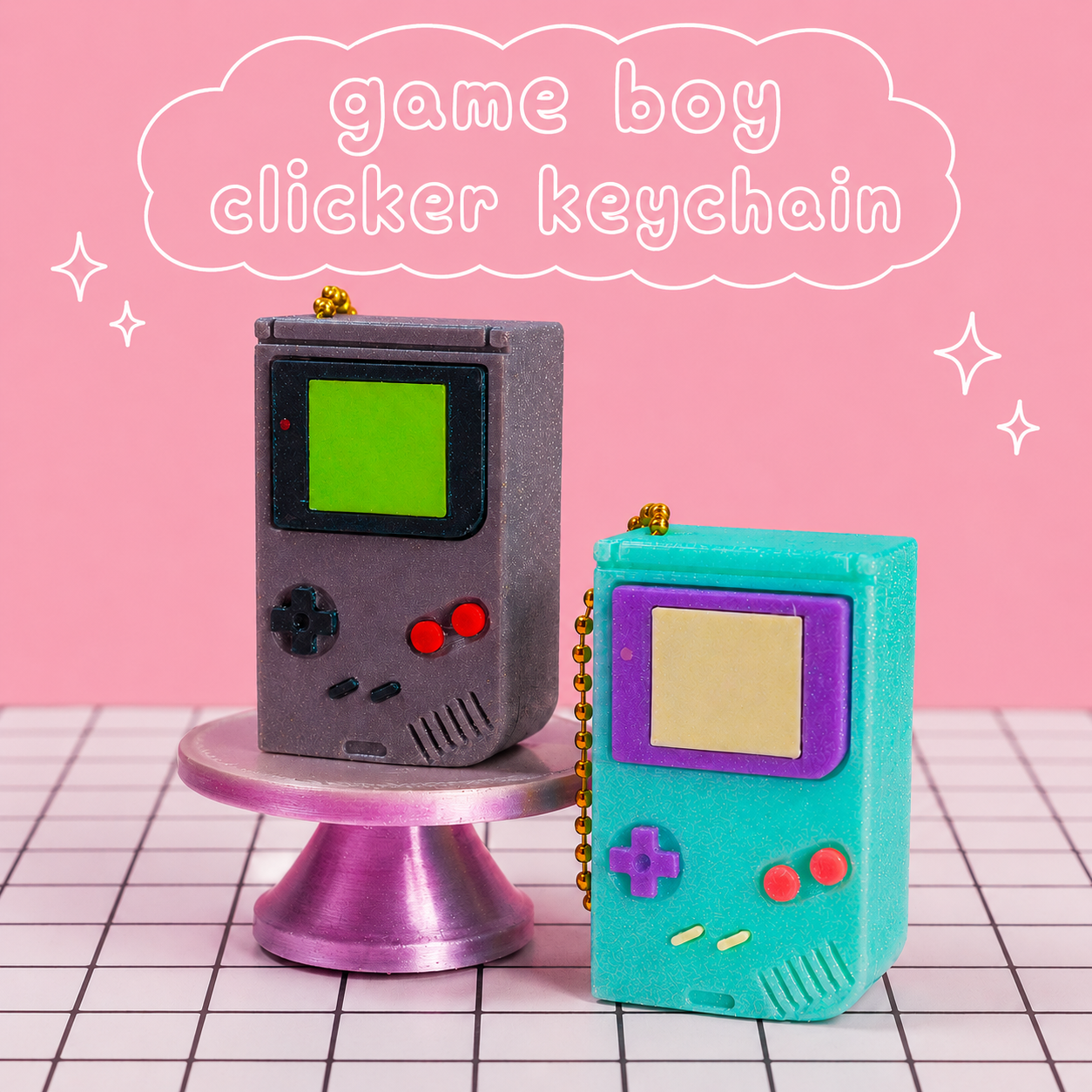 Game Boy Clicker Keychain