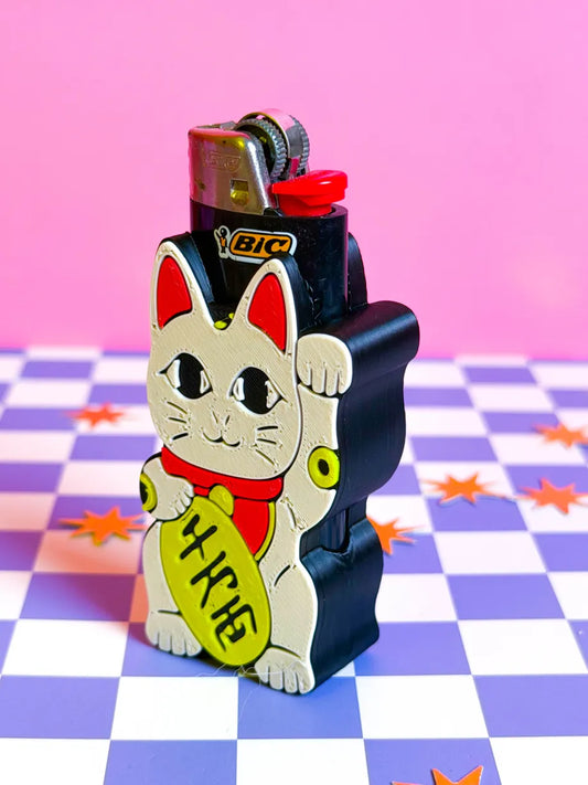 Lucky Cat Lighter Sleeve