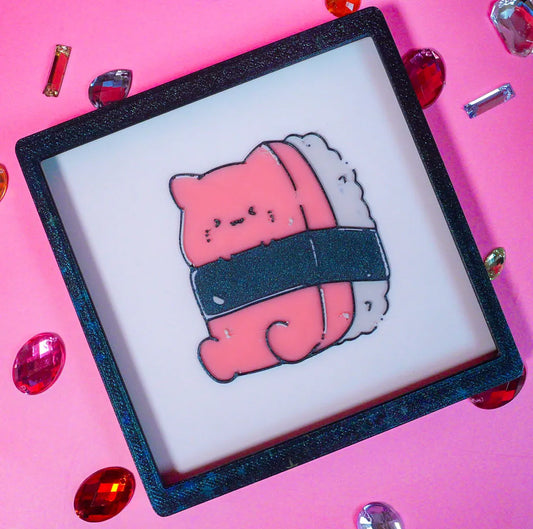Kitty Spam Musubi 3D Art Print