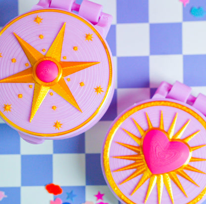 Vintage Gold Compact Mirror