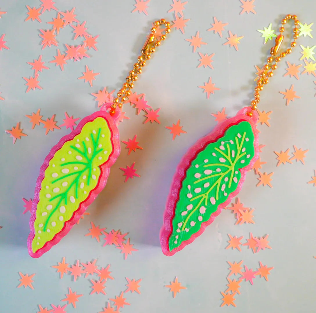 Begonia Clicker Keychain