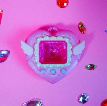 Heart Struck Clicker Keychain