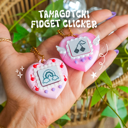 Heart Struck Clicker Keychain