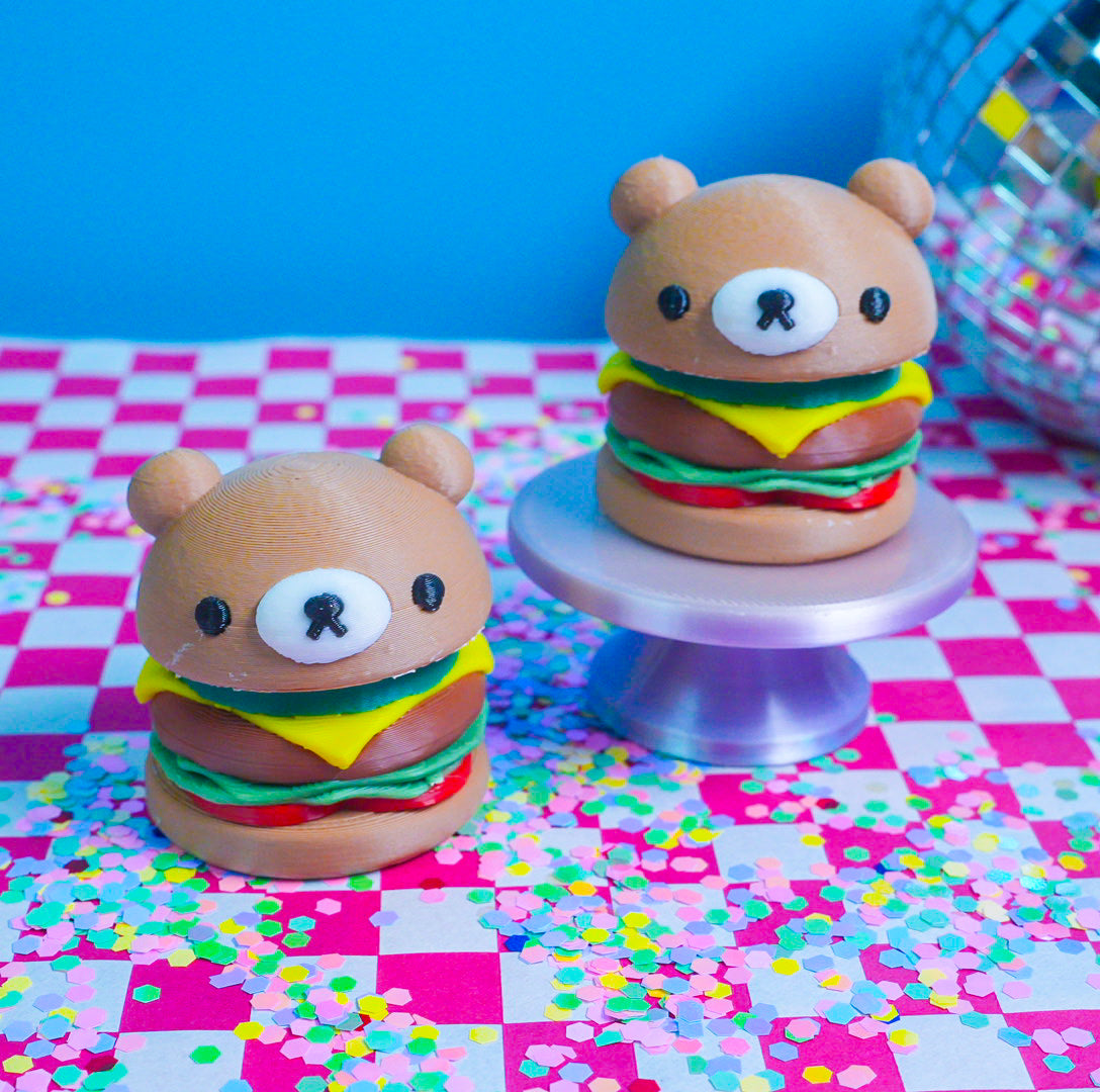 Cheese Burger Clicker Keychain