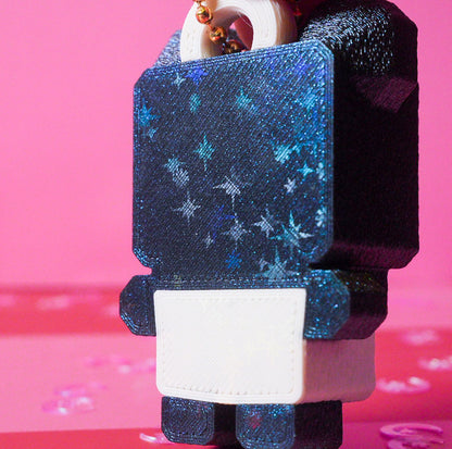 Pixel Panda Clicker Keychain