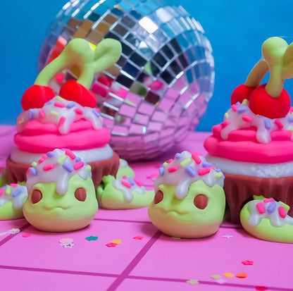Cupcake Flexi Turtle Keychain