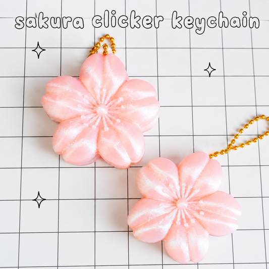 Sakura Clicker Keychain