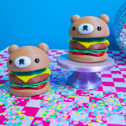 Cheese Burger Clicker Keychain