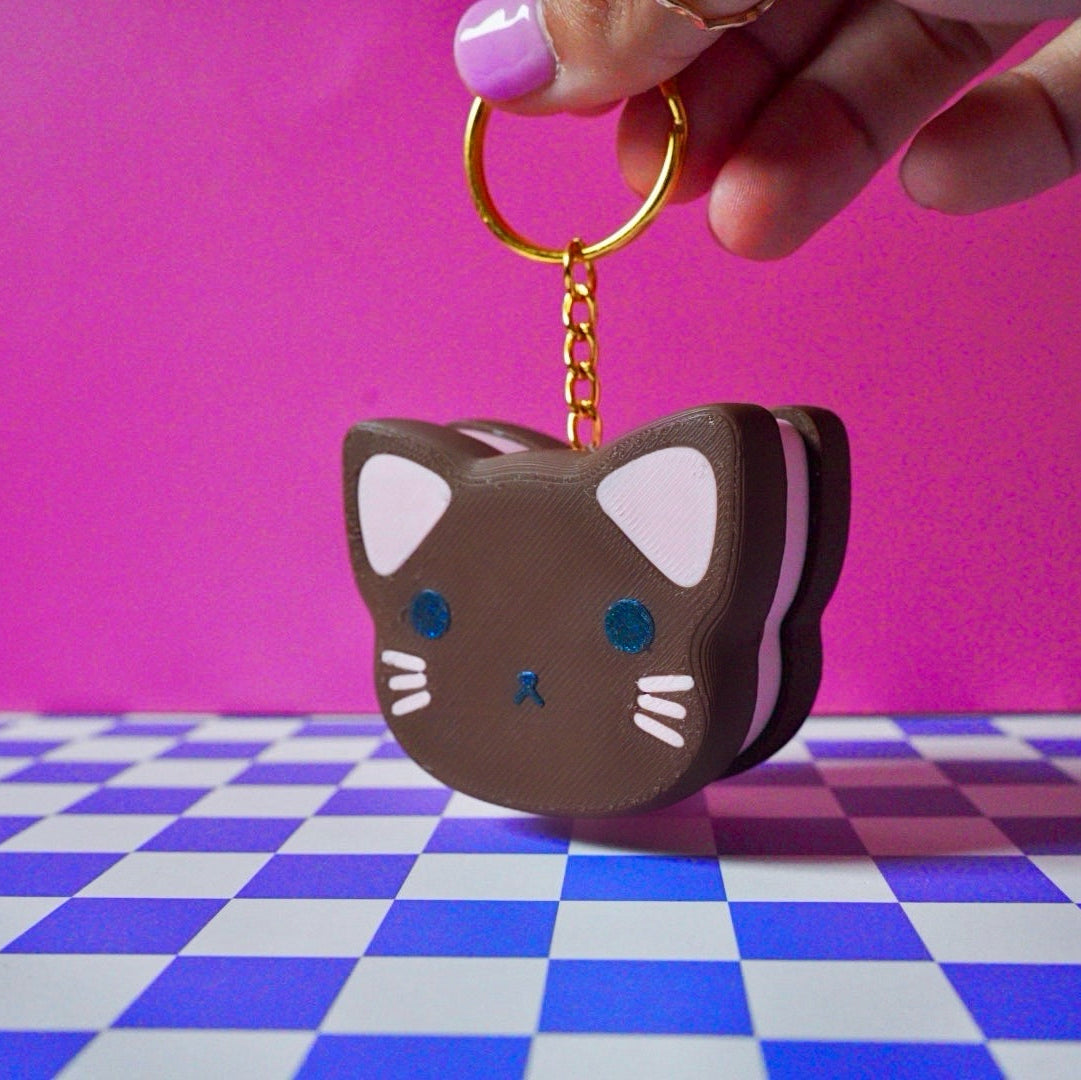 Kitty Cookie Keychain