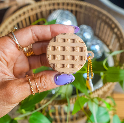 Chicken & Waffles Clicker Keychain
