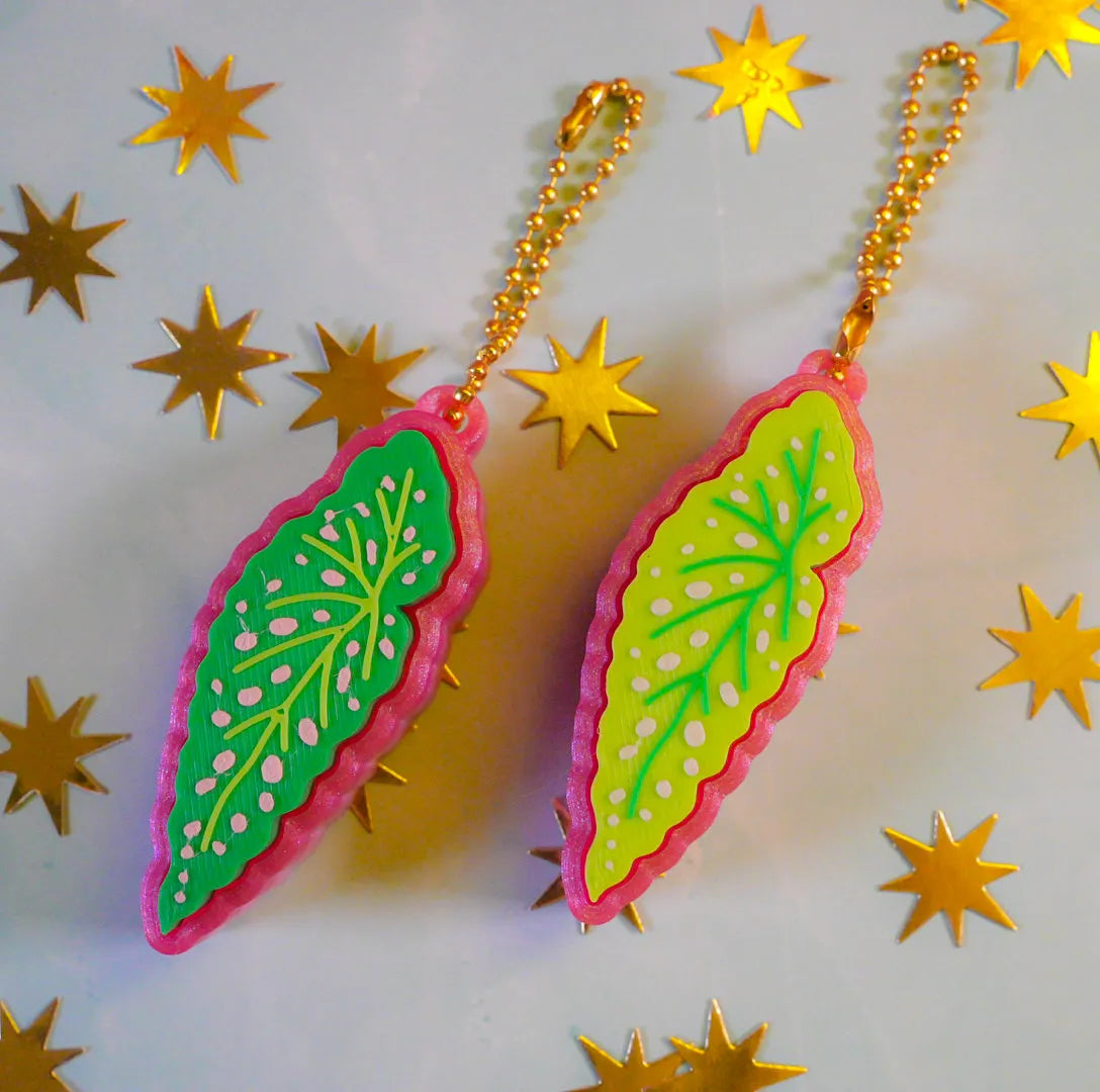 Begonia Clicker Keychain