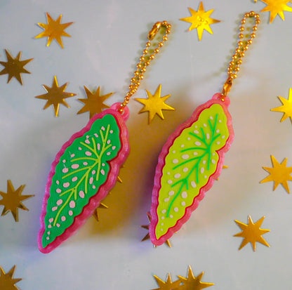 Begonia Clicker Keychain
