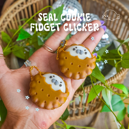 Seal Cookie Clicker Keychain