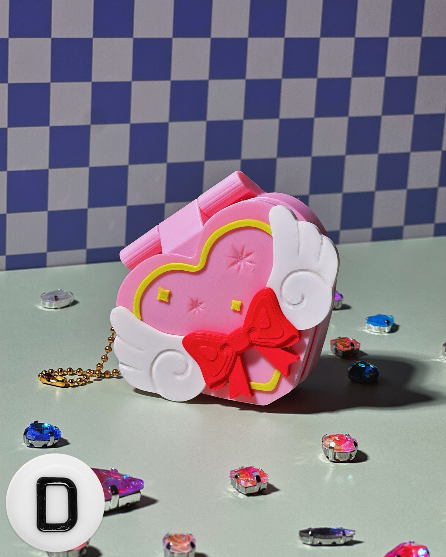 Heart Locket Keychain