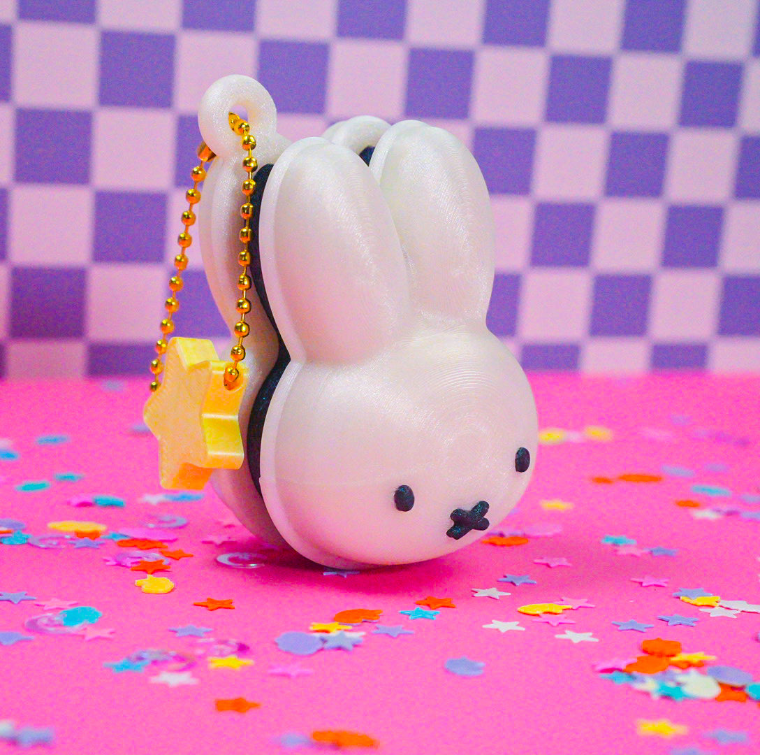 Miffy Macaron Clicker Keychain