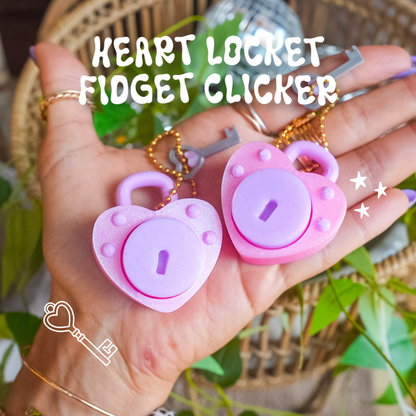 Key to my Heart Clicker Keychain