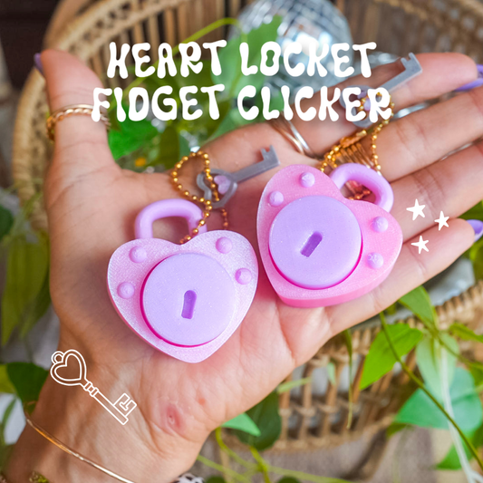 Key to my Heart Clicker Keychain