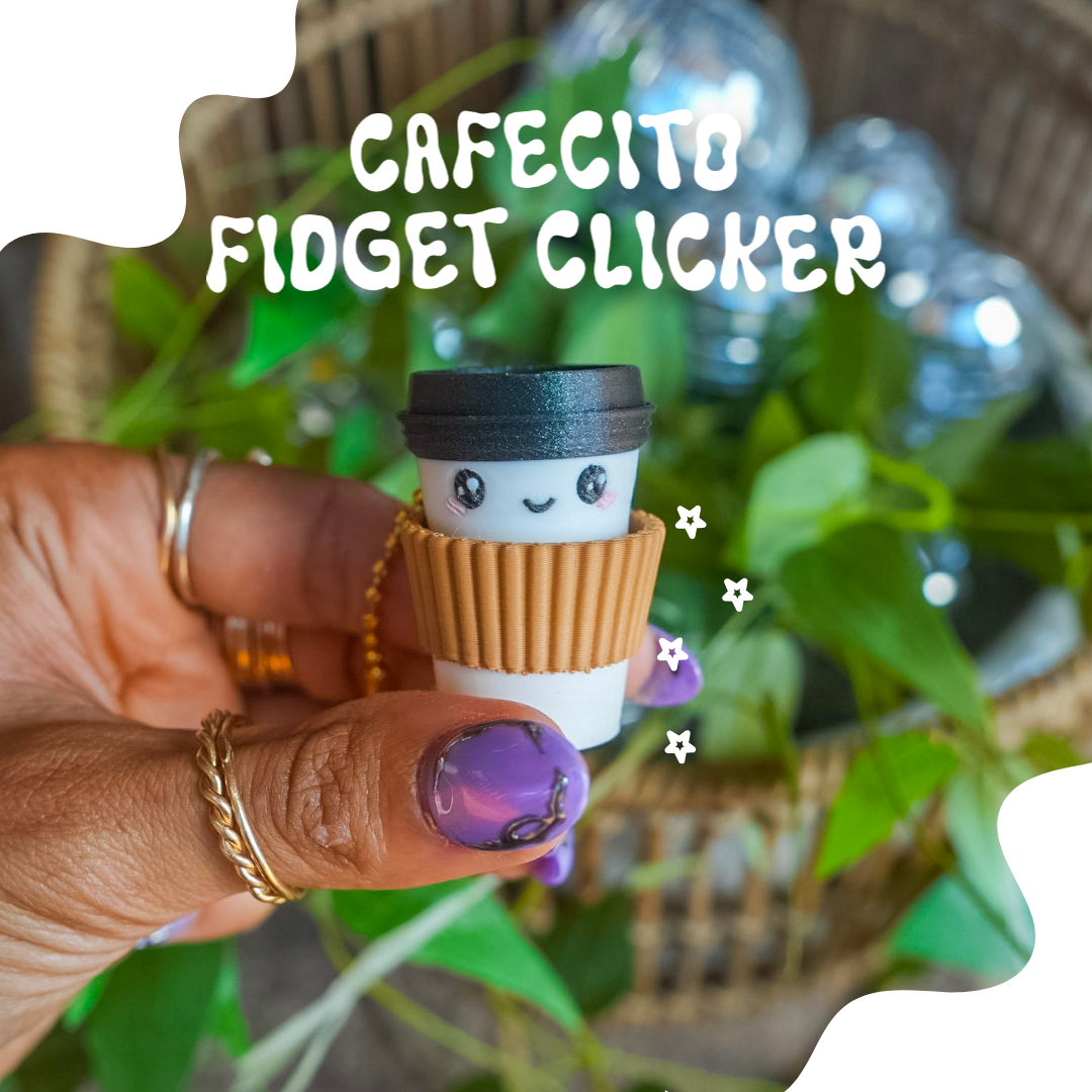 Cafecito Clicker Keychain