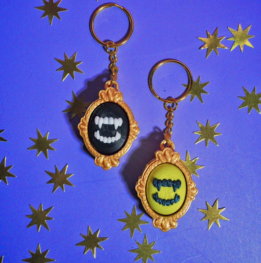 Vintage Halloween Clicker Keychain