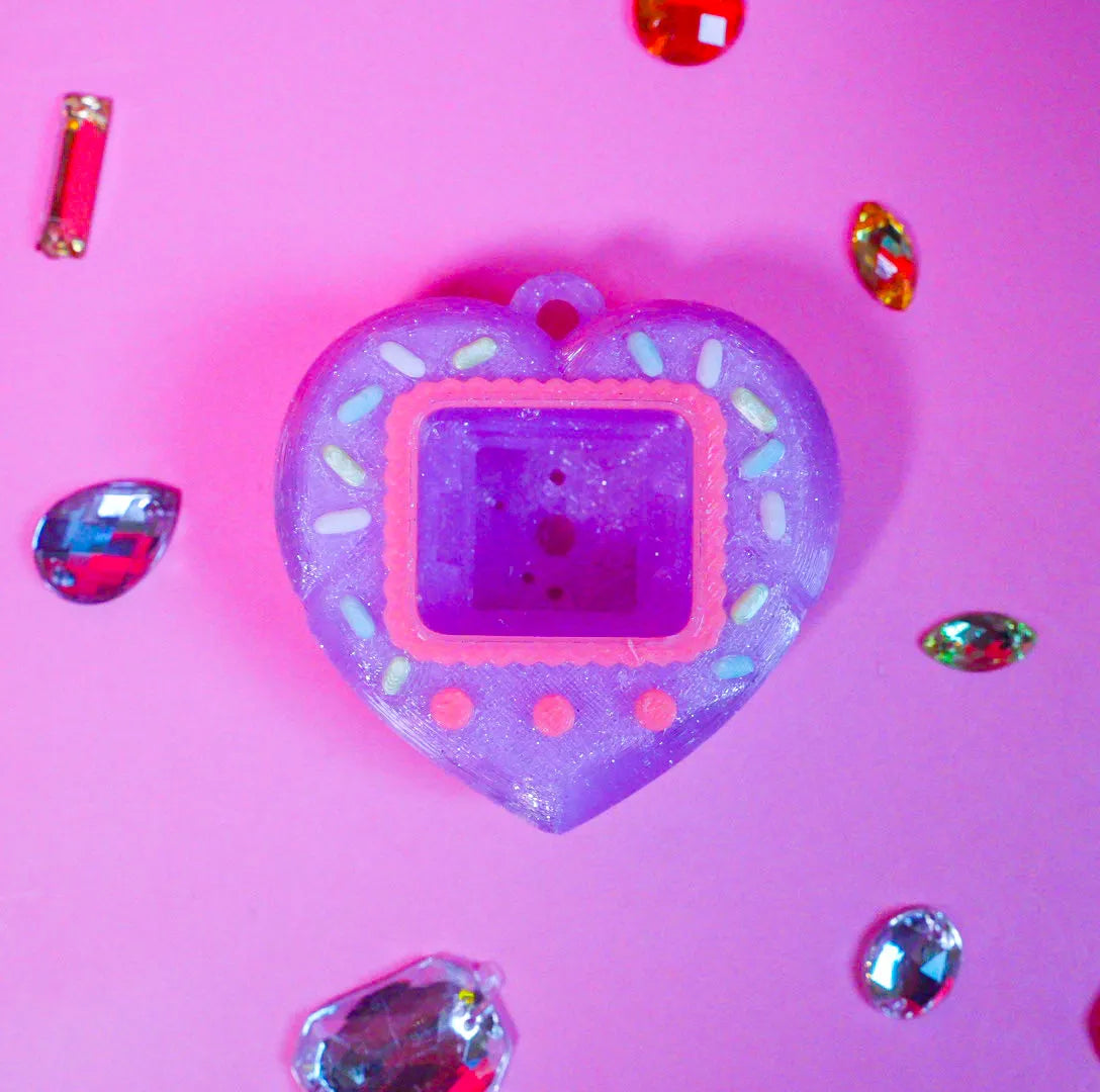 Heart Struck Clicker Keychain