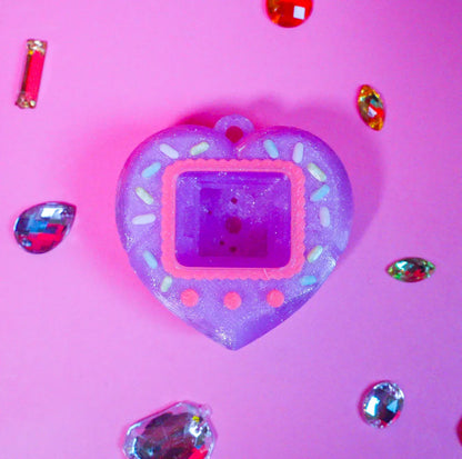 Heart Struck Clicker Keychain