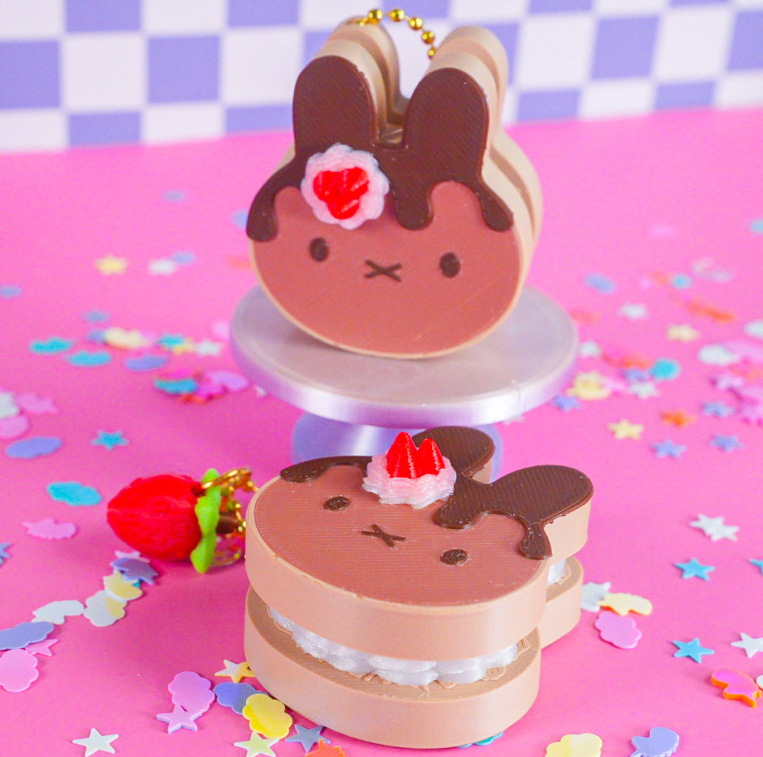 Miffy Pancake Clicker Keychain