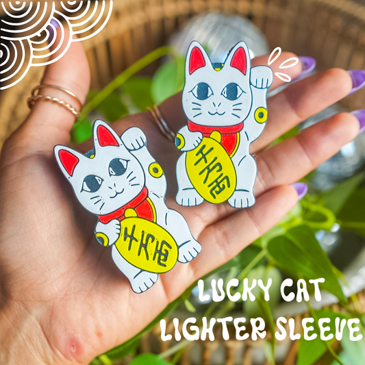 Lucky Cat Lighter Sleeve