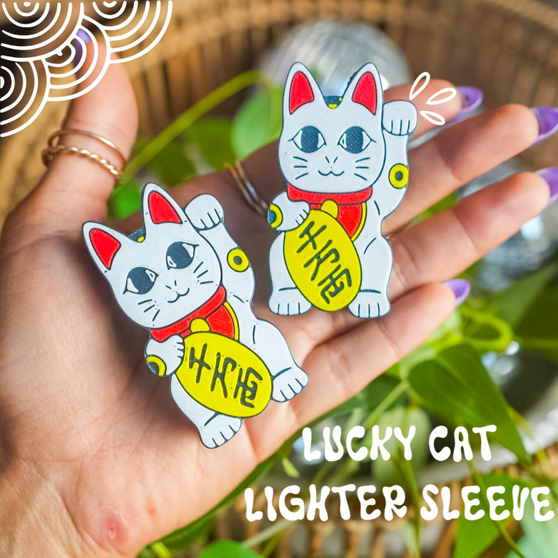 Lucky Cat Lighter Sleeve