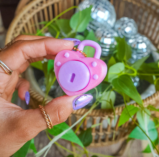 Key to my Heart Clicker Keychain