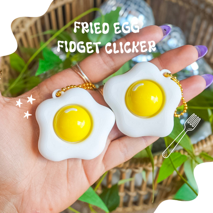 Eggs & Toast Clicker Keychain