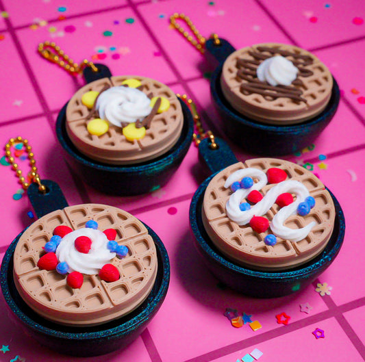 Waffle Clicker Keychain