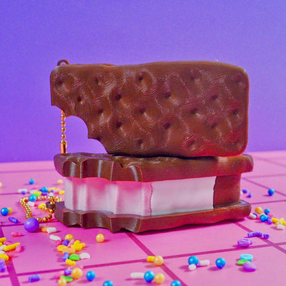 Icecream Sandwich Clicker Keychain