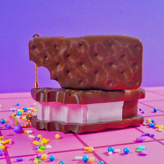 Icecream Sandwich Clicker Keychain