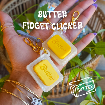 Butter Lover Clicker Keychain