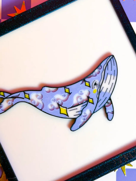 Celestial Whale 3D Art Print