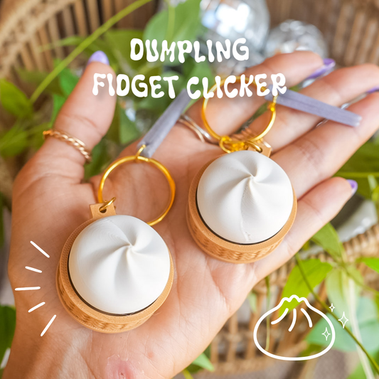 Dumpling Clicker Keychain