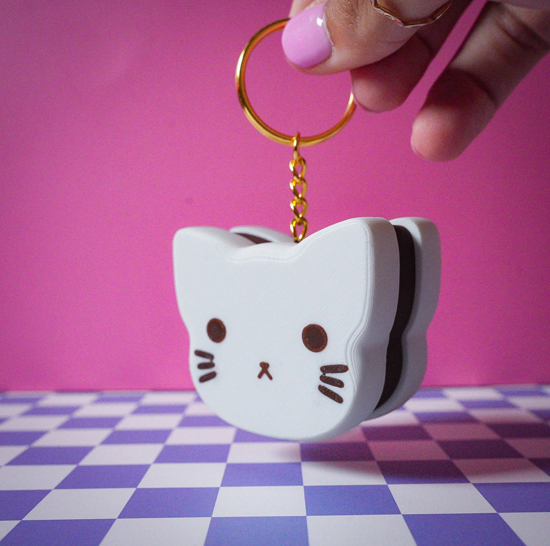 Kitty Cookie Keychain