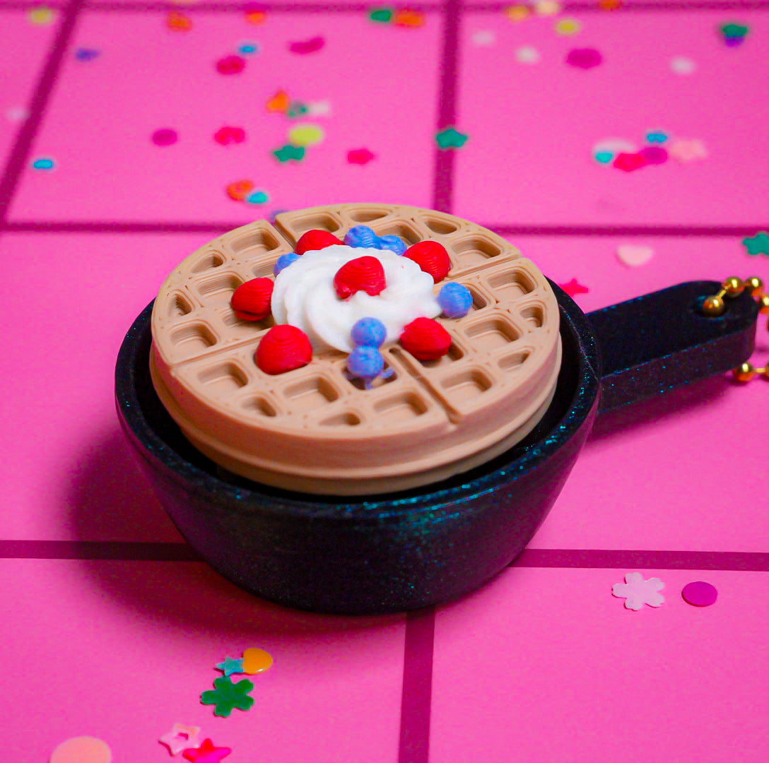 Waffle Clicker Keychain