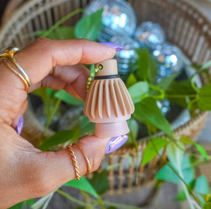 Matcha Whisk Clicker Keychain